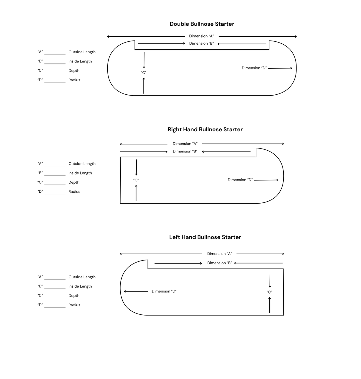 Red Oak Square Starter Tread