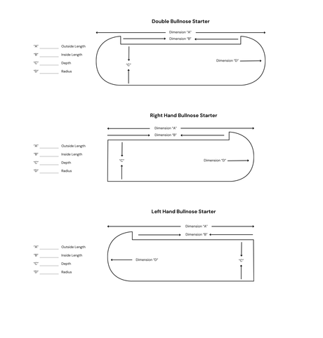 Red Oak Square Starter Tread