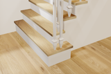 White Oak Square Starter Tread